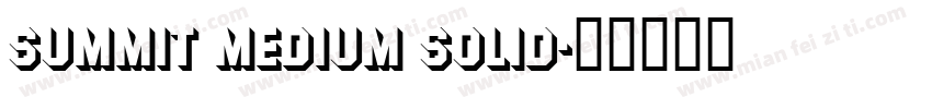 Summit Medium Solid字体转换